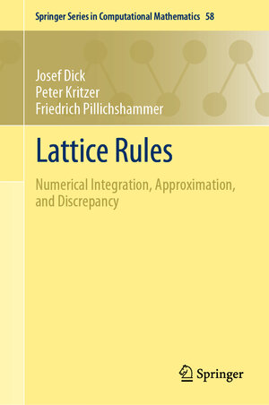 Buchcover Lattice Rules | Josef Dick | EAN 9783031099502 | ISBN 3-031-09950-8 | ISBN 978-3-031-09950-2