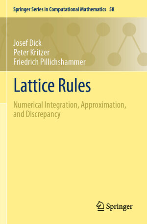 Buchcover Lattice Rules | Josef Dick | EAN 9783031099533 | ISBN 3-031-09953-2 | ISBN 978-3-031-09953-3