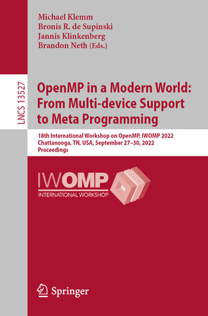 Buchcover OpenMP in a Modern World: From Multi-device Support to Meta Programming | EAN 9783031159213 | ISBN 3-031-15921-7 | ISBN 978-3-031-15921-3