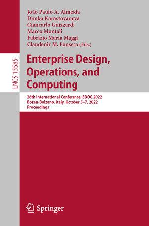 Buchcover Enterprise Design, Operations, and Computing  | EAN 9783031176036 | ISBN 3-031-17603-0 | ISBN 978-3-031-17603-6