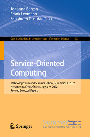 Buchcover Service-Oriented Computing | EAN 9783031183041 | ISBN 3-031-18304-5 | ISBN 978-3-031-18304-1
