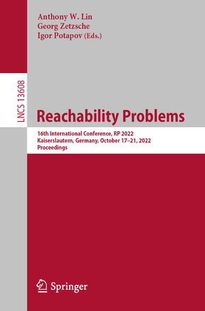 Buchcover Reachability Problems  | EAN 9783031191343 | ISBN 3-031-19134-X | ISBN 978-3-031-19134-3