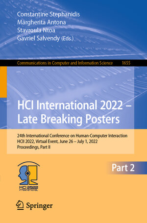 Buchcover HCI International 2022 – Late Breaking Posters  | EAN 9783031196829 | ISBN 3-031-19682-1 | ISBN 978-3-031-19682-9