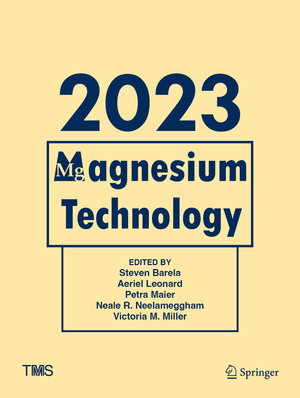Buchcover Magnesium Technology 2023  | EAN 9783031226441 | ISBN 3-031-22644-5 | ISBN 978-3-031-22644-1
