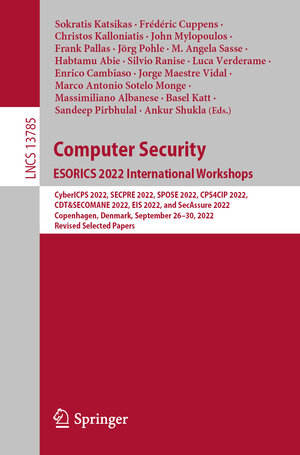 Buchcover Computer Security. ESORICS 2022 International Workshops  | EAN 9783031254598 | ISBN 3-031-25459-7 | ISBN 978-3-031-25459-8