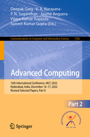 Buchcover Advanced Computing  | EAN 9783031356438 | ISBN 3-031-35643-8 | ISBN 978-3-031-35643-8