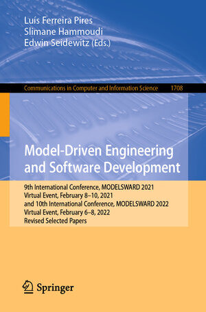 Buchcover Model-Driven Engineering and Software Development  | EAN 9783031388200 | ISBN 3-031-38820-8 | ISBN 978-3-031-38820-0
