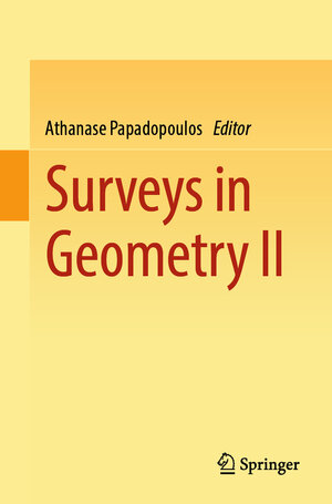 Buchcover Surveys in Geometry II  | EAN 9783031435096 | ISBN 3-031-43509-5 | ISBN 978-3-031-43509-6