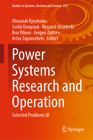 Buchcover Power Systems Research and Operation  | EAN 9783031447716 | ISBN 3-031-44771-9 | ISBN 978-3-031-44771-6