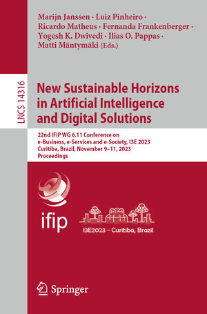 Buchcover New Sustainable Horizons in Artificial Intelligence and Digital Solutions | EAN 9783031500404 | ISBN 3-031-50040-7 | ISBN 978-3-031-50040-4