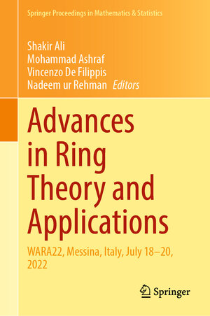 Buchcover Advances in Ring Theory and Applications  | EAN 9783031507946 | ISBN 3-031-50794-0 | ISBN 978-3-031-50794-6