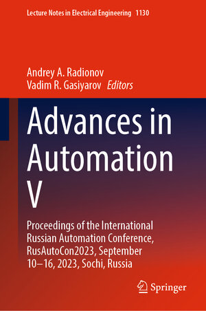 Buchcover Advances in Automation V | EAN 9783031511264 | ISBN 3-031-51126-3 | ISBN 978-3-031-51126-4