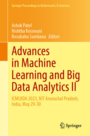Buchcover Advances in Machine Learning and Big Data Analytics II  | EAN 9783031513411 | ISBN 3-031-51341-X | ISBN 978-3-031-51341-1