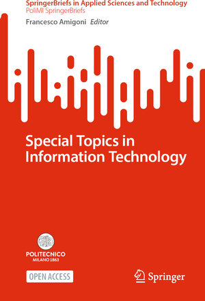 Buchcover Special Topics in Information Technology  | EAN 9783031515002 | ISBN 3-031-51500-5 | ISBN 978-3-031-51500-2