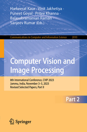 Buchcover Computer Vision and Image Processing  | EAN 9783031581731 | ISBN 3-031-58173-3 | ISBN 978-3-031-58173-1