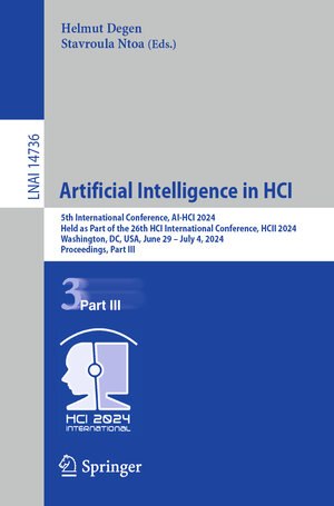 Buchcover Artificial Intelligence in HCI  | EAN 9783031606151 | ISBN 3-031-60615-9 | ISBN 978-3-031-60615-1