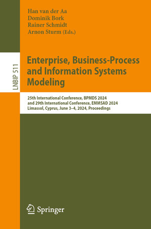 Buchcover Enterprise, Business-Process and Information Systems Modeling  | EAN 9783031610066 | ISBN 3-031-61006-7 | ISBN 978-3-031-61006-6