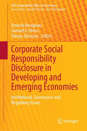 Buchcover Corporate Social Responsibility Disclosure in Developing and Emerging Economies  | EAN 9783031619762 | ISBN 3-031-61976-5 | ISBN 978-3-031-61976-2