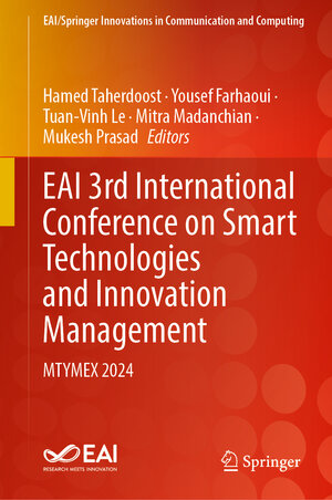 Buchcover EAI 3rd International Conference on Smart Technologies and Innovation Management | Seyed Reza Shahamiri | EAN 9783031649561 | ISBN 3-031-64956-7 | ISBN 978-3-031-64956-1