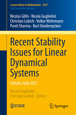 Buchcover Recent Stability Issues for Linear Dynamical Systems | Nicolas Gillis | EAN 9783031713262 | ISBN 3-031-71326-5 | ISBN 978-3-031-71326-2