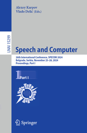 Buchcover Speech and Computer  | EAN 9783031779602 | ISBN 3-031-77960-6 | ISBN 978-3-031-77960-2
