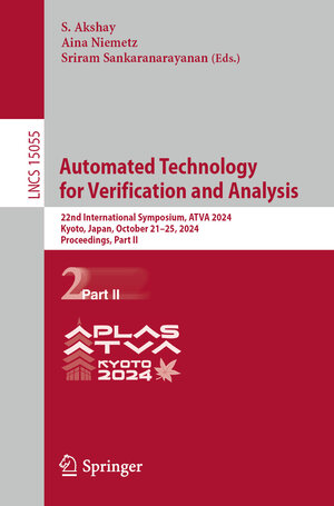 Buchcover Automated Technology for Verification and Analysis | EAN 9783031787508 | ISBN 3-031-78750-1 | ISBN 978-3-031-78750-8