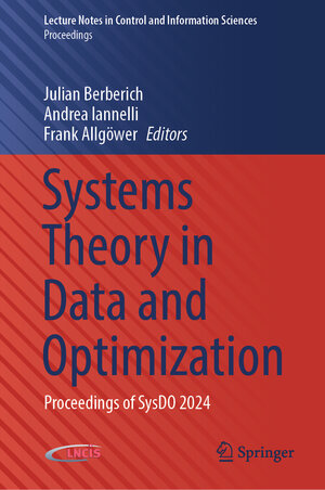 Buchcover Systems Theory in Data and Optimization | EAN 9783031831911 | ISBN 3-031-83191-8 | ISBN 978-3-031-83191-1