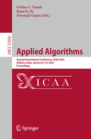 Buchcover Applied Algorithms  | EAN 9783031845420 | ISBN 3-031-84542-0 | ISBN 978-3-031-84542-0