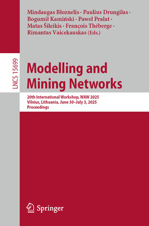 Buchcover Modelling and Mining Networks | EAN 9783031928970 | ISBN 3-031-92897-0 | ISBN 978-3-031-92897-0