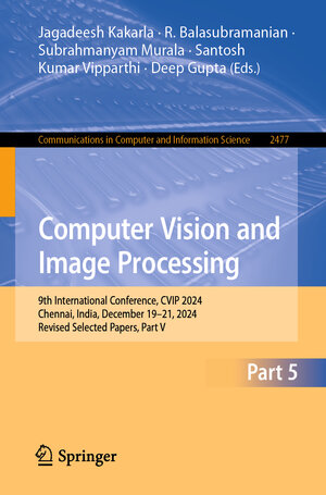 Buchcover Computer Vision and Image Processing | EAN 9783031937095 | ISBN 3-031-93709-0 | ISBN 978-3-031-93709-5