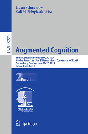 Buchcover Augmented Cognition | EAN 9783031937262 | ISBN 3-031-93726-0 | ISBN 978-3-031-93726-2