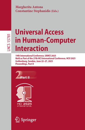 Buchcover Universal Access in Human-Computer Interaction | EAN 9783031938504 | ISBN 3-031-93850-X | ISBN 978-3-031-93850-4