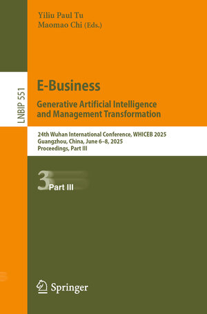 Buchcover E-Business. Generative Artificial Intelligence and Management Transformation | EAN 9783031941894 | ISBN 3-031-94189-6 | ISBN 978-3-031-94189-4