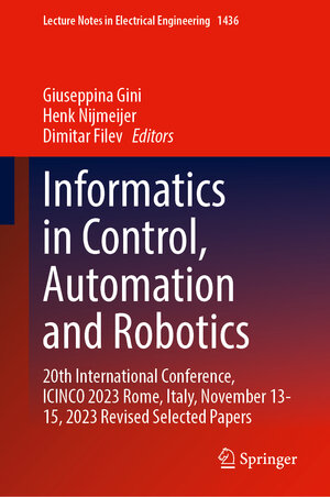 Buchcover Informatics in Control, Automation and Robotics  | EAN 9783031949883 | ISBN 3-031-94988-9 | ISBN 978-3-031-94988-3