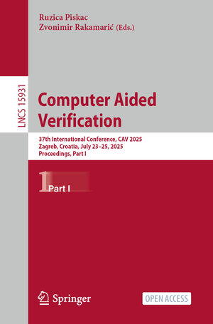 Buchcover Computer Aided Verification | EAN 9783031986680 | ISBN 3-031-98668-7 | ISBN 978-3-031-98668-0