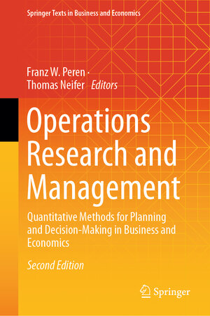Buchcover Operations Research and Management | EAN 9783032080783 | ISBN 3-032-08078-9 | ISBN 978-3-032-08078-3