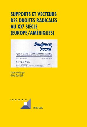 Buchcover Supports et vecteurs des droites radicales au XX e siècle (Europe/Amériques)  | EAN 9783034314442 | ISBN 3-0343-1444-2 | ISBN 978-3-0343-1444-2