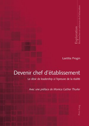 Buchcover Devenir chef d’établissement | Laetitia Progin | EAN 9783034326162 | ISBN 3-0343-2616-5 | ISBN 978-3-0343-2616-2