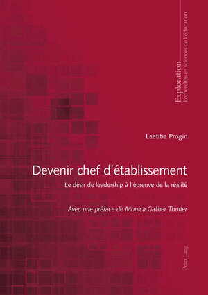 Buchcover Devenir chef d’établissement | Laetitia Progin | EAN 9783034327565 | ISBN 3-0343-2756-0 | ISBN 978-3-0343-2756-5