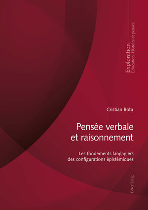 Buchcover Pensée verbale et raisonnement | Cristian Bota | EAN 9783034333085 | ISBN 3-0343-3308-0 | ISBN 978-3-0343-3308-5