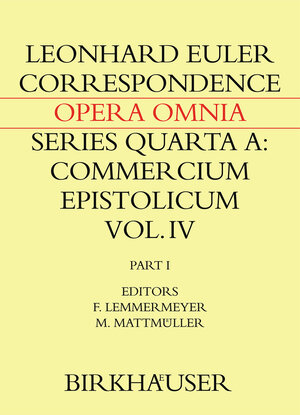 Buchcover Correspondence of Leonhard Euler with Christian Goldbach | Leonhard Euler | EAN 9783034808927 | ISBN 3-0348-0892-5 | ISBN 978-3-0348-0892-7