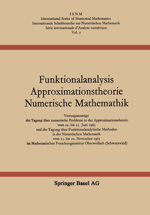 Buchcover Funktionalanalysis Approximationstheorie Numerische Mathematik | L. Collatz | EAN 9783034858229 | ISBN 3-0348-5822-1 | ISBN 978-3-0348-5822-9