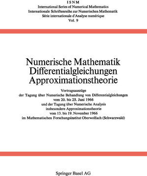 Buchcover Numerische Mathematik Differentialgleichungen Approximationstheorie | Collatz | EAN 9783034858816 | ISBN 3-0348-5881-7 | ISBN 978-3-0348-5881-6