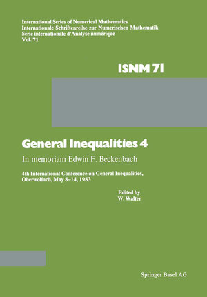 Buchcover General Inequalities 4 | WALTER | EAN 9783034862592 | ISBN 3-0348-6259-8 | ISBN 978-3-0348-6259-2