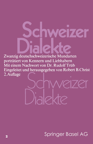 Buchcover Schweizer Dialekte | CHRIST | EAN 9783034867177 | ISBN 3-0348-6717-4 | ISBN 978-3-0348-6717-7