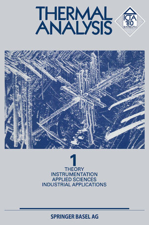 Buchcover Thermal Analysis | WIEDEMANN | EAN 9783034867191 | ISBN 3-0348-6719-0 | ISBN 978-3-0348-6719-1