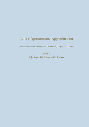 Buchcover Linear Operators and Approximation / Lineare Operatoren und Approximation | Bautzer | EAN 9783034872836 | ISBN 3-0348-7283-6 | ISBN 978-3-0348-7283-6