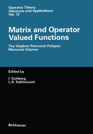 Buchcover Matrix and Operator Valued Functions | EAN 9783034885324 | ISBN 3-0348-8532-6 | ISBN 978-3-0348-8532-4