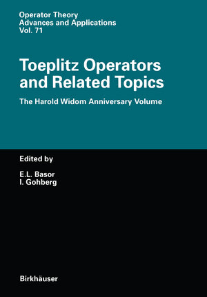 Buchcover Toeplitz Operators and Related Topics | EAN 9783034885430 | ISBN 3-0348-8543-1 | ISBN 978-3-0348-8543-0