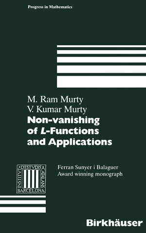 Buchcover Non-vanishing of L-Functions and Applications | Ram M. Murty | EAN 9783034889568 | ISBN 3-0348-8956-9 | ISBN 978-3-0348-8956-8